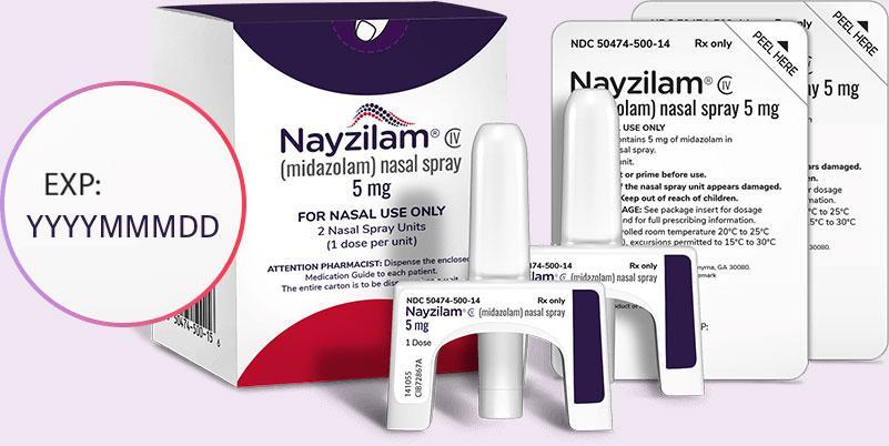 NAYZILAM Reminders NAYZILAM® (midazolam) nasal spray, CIV